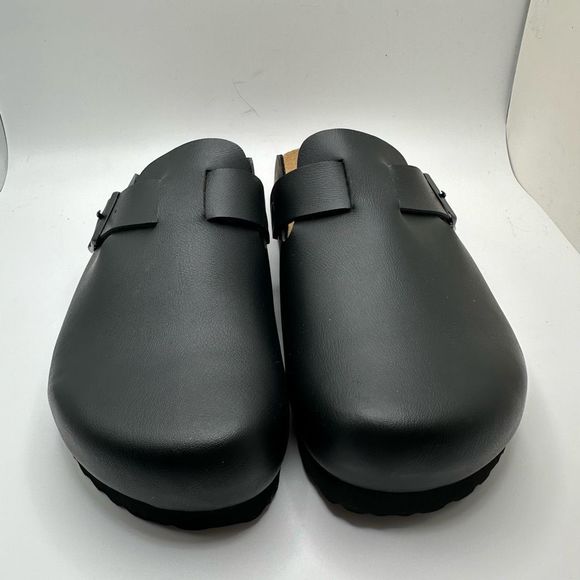 CUSHIONAIRE Women's Cork Footbed Clog 7 BLACK - Picture 2 of 7